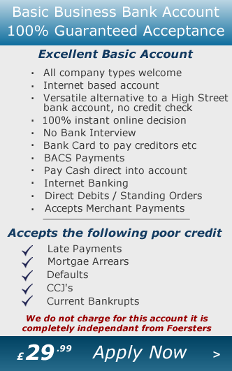 Guaranteed Basic Business Bank Account